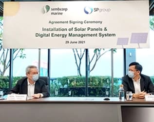Sembcorp Marine partners SP Group to integrate Green Energy Tech at Tuas Boulevard Yard