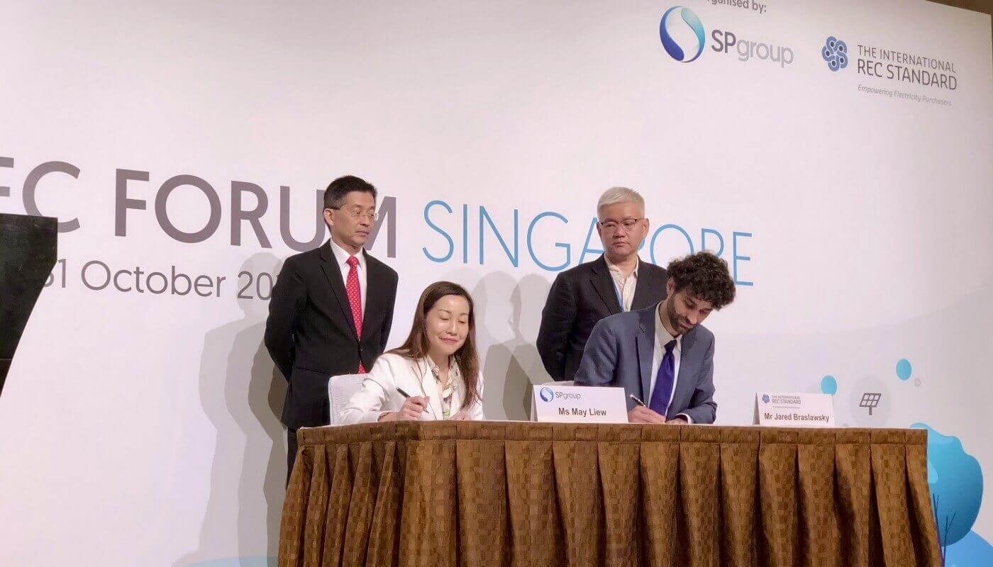 SP Group signing the agreement with I-REC to be local issuer
